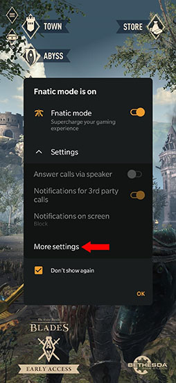 Những cài đặt khi bật Fnatic Mode