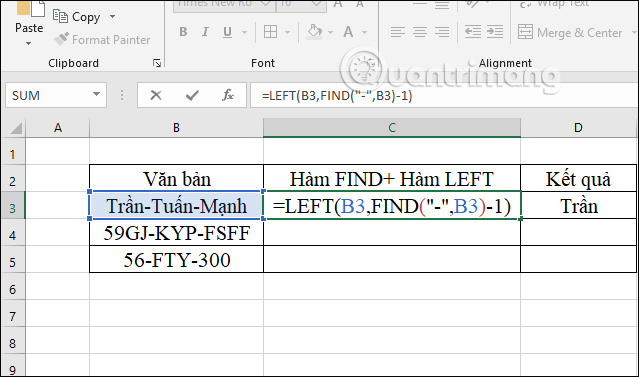Cách sử dụng hàm FIND trong Excel - Ảnh minh hoạ 4