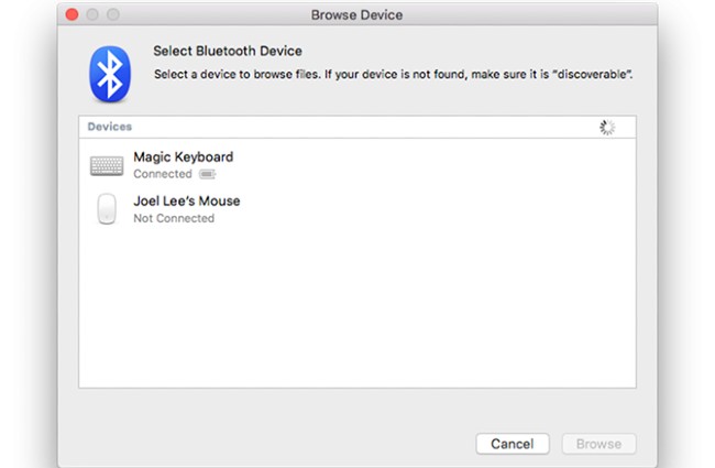 Bluetooth File Exchange