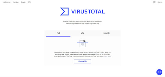 Website Virustotal 