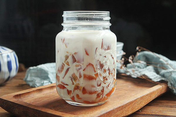 Sữa tươi thạch trà chanh