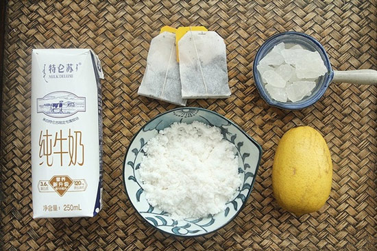 Nguyên liệu làm sữa tươi thạch trà chanh