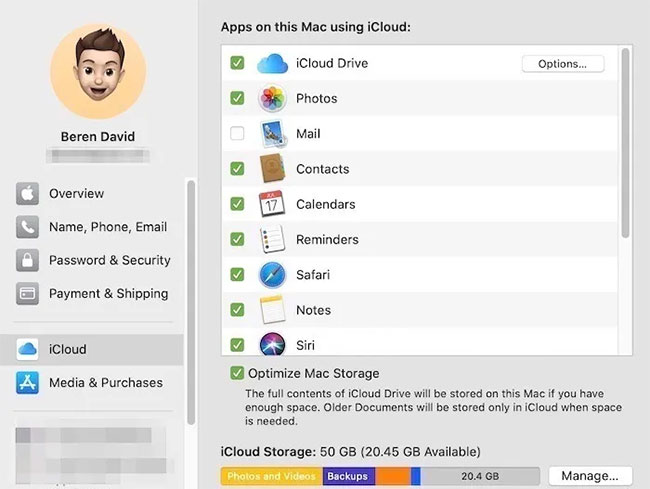 Kích hoạt iCloud Drive