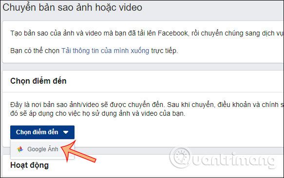 Chọn Google Photos