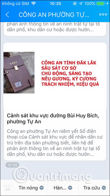 Thông báo