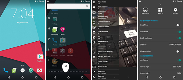 Giao diện của một trong những Android ROM