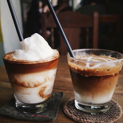 Cafe cốt dừa thơm ngon, béo ngậy