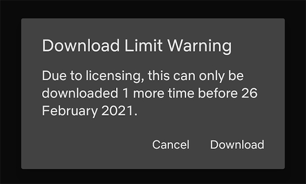 Một số nội dung trên Netflix bị giới hạn thời gian