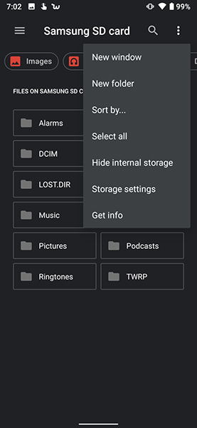 Chọn microSD