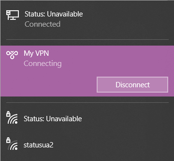 Nhấp vào nút Disconnect