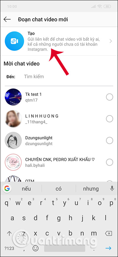 Cách tạo phòng họp Messenger Rooms trên Instagram - Ảnh minh hoạ 2