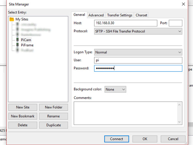 SSH over FTP với FileZilla