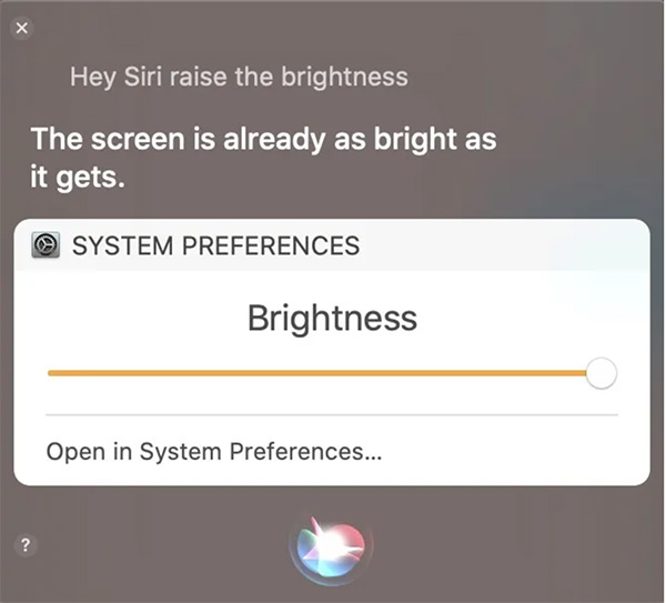 Các điều chỉnh cơ bản trên máy Siri có thể làm được