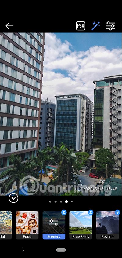 Áp dụng bộ lọc