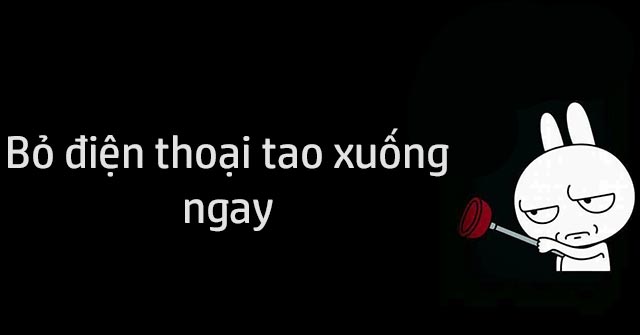 Ảnh bỏ điện thoại tao xuống, hình bỏ điện thoại tao xuống