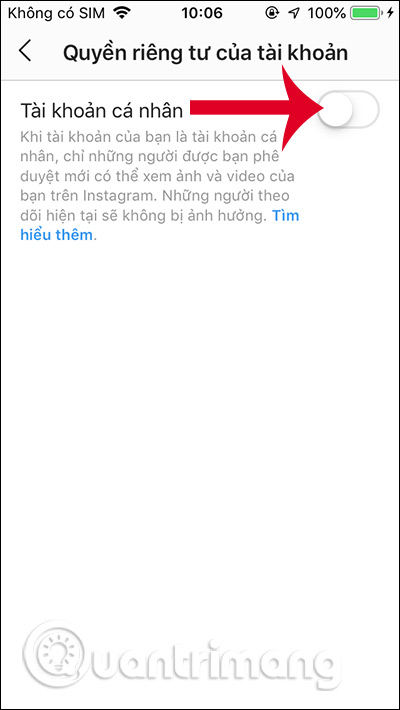 Tài khoản Instagram cá nhân