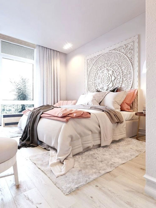 Mẫu phòng ngủ vintage với họa tiết cổ điển