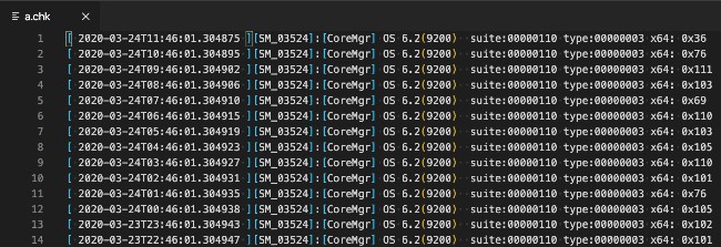 File logs giả có tên a.chk