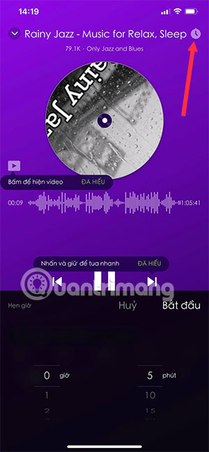 hen gio nghe nhac youtube