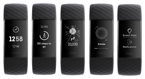 Các thông tin hiển thị trên Charge 3