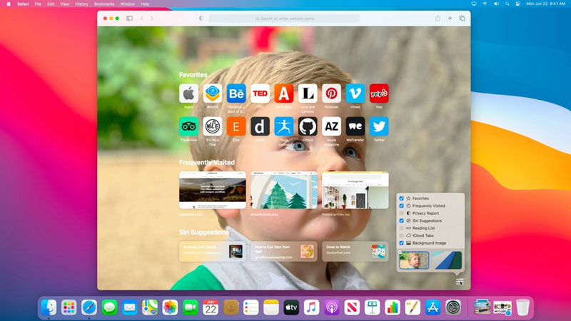 Trình duyệt Safari trên macOS Big Sur cũng được cải tiến mạnh mẽ