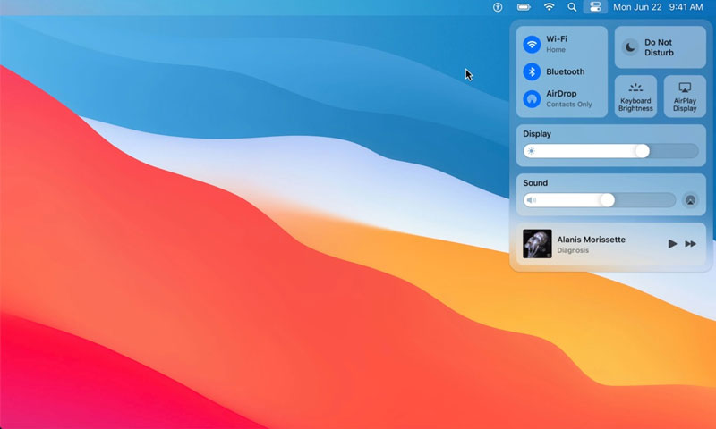 Control Center đã có mặt trên macOS Big Sur