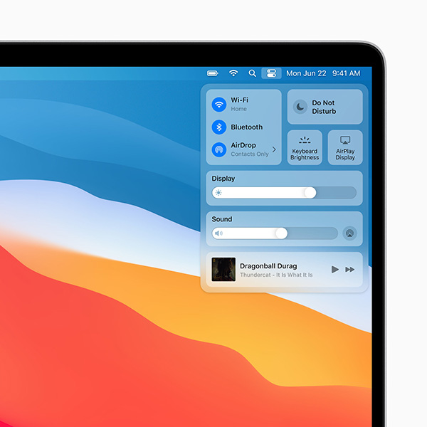 Control Center mới trên macOS Big Sur