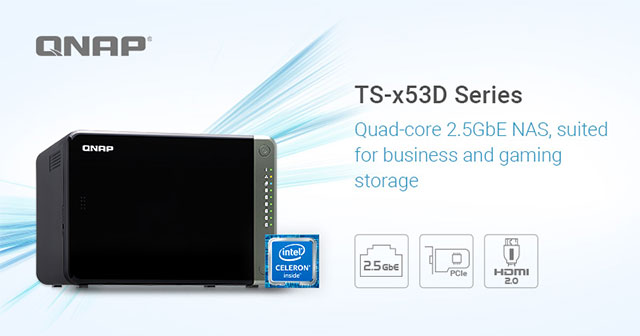 QNAP TS-x53D 2.5GbE NAS series