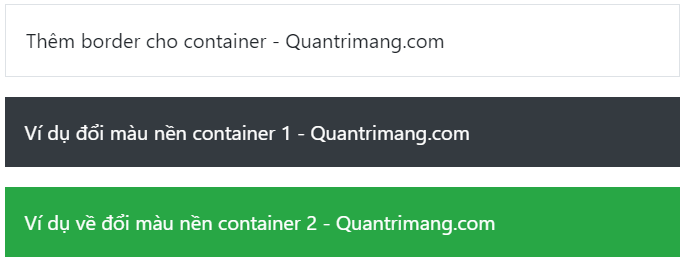 Bootstrap: Container - Quantrimang.com