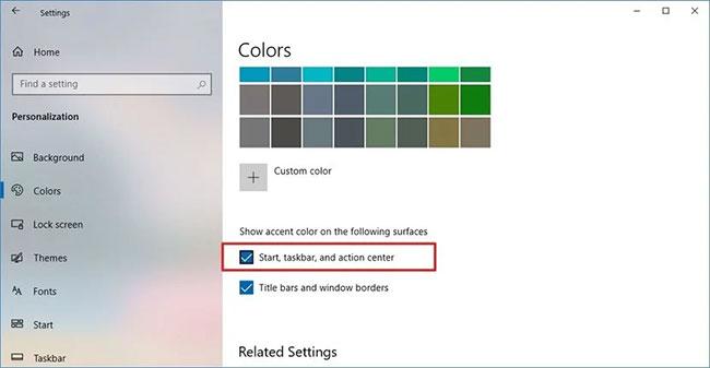 Cách sửa lỗi tùy chọn màu nhấn không khả dụng trên Windows 10