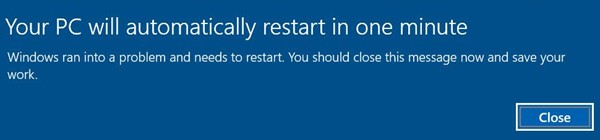 Sau khi cập nhật Patch Tuesday Windows 10 tự khởi động lại, người dùng không thể can thiệp được