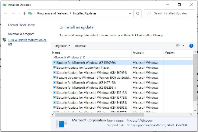 Bạn có thể gỡ bỏ bản cập nhật Windows 10 June 2020 để khắc phục vấn đề