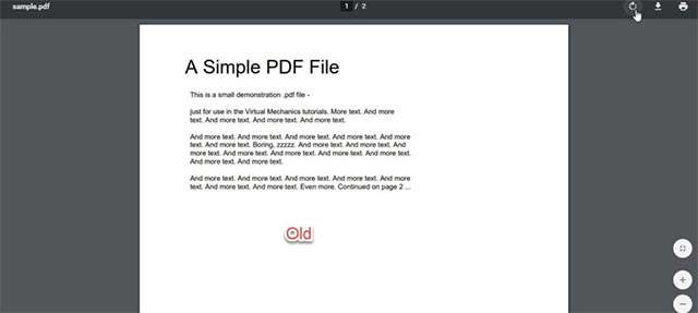 Giao diện hiện tại của PDF Viewer
