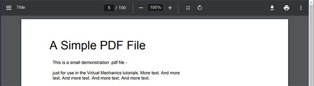 Giao diện mới của PDF Viewer
