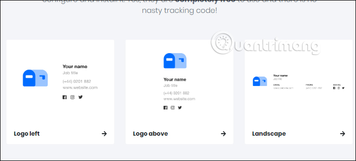 Chọn kiểu chữ ký 