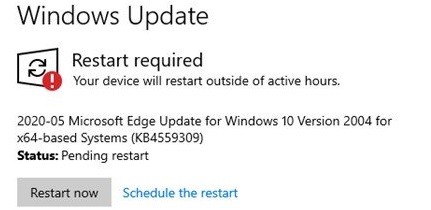 Bản cập nhật mang số hiệu KB4559309 này sẽ đưa trình duyệt Edge mới lên Windows 10