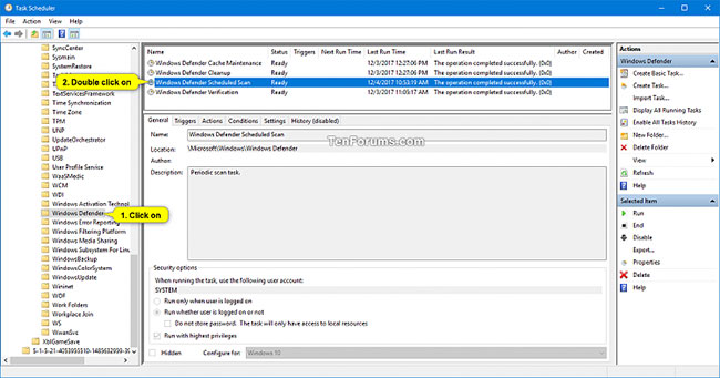Cách lên lịch quét trong Microsoft Defender Antivirus trên Windows 10