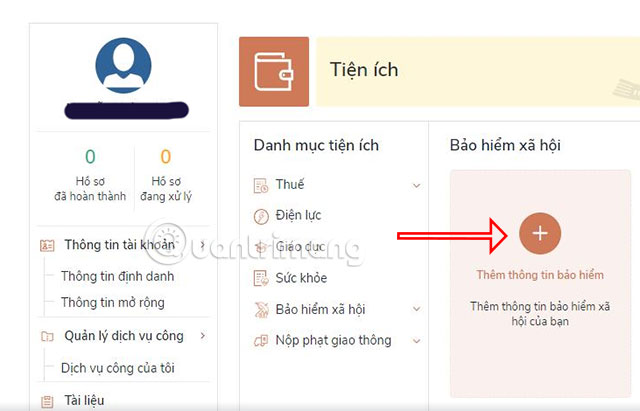 làm thẻ bhxh online