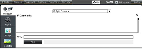 Đảm bảo chọn IP Split Camera