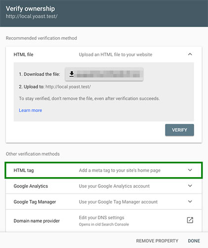Nhấp vào mũi tên bên cạnh HTML tag