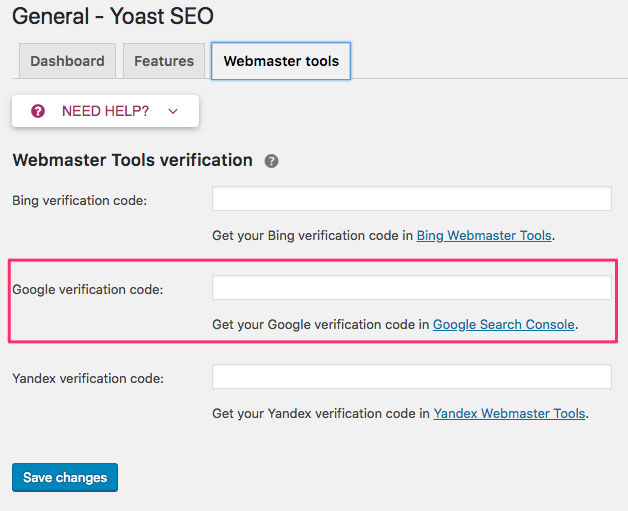 Dán code vào trường Google verification code