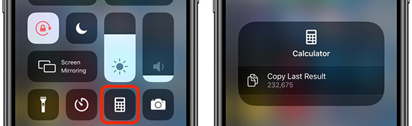 Copy the final result from Control Center