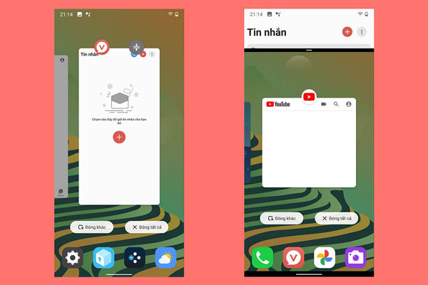 Trong VOS 3.0, thanh biểu tượng cho các ứng dụng không còn cố định như ở màn hình chính, mà sẽ hiển thị những ứng dụng người dùng thường sử dụng