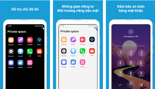 Ứng dụng "Không gian Riêng tư"