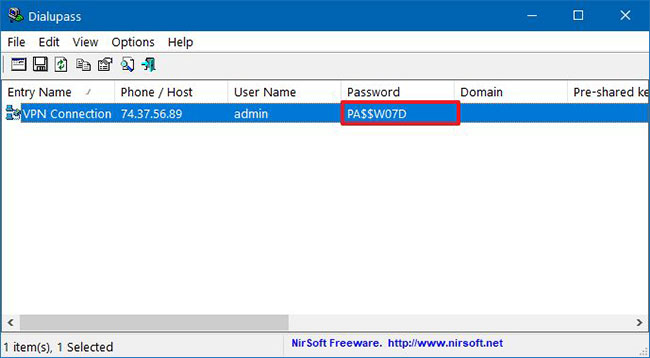 Cách truy xuất mật khẩu VPN đã lưu trên Windows 10