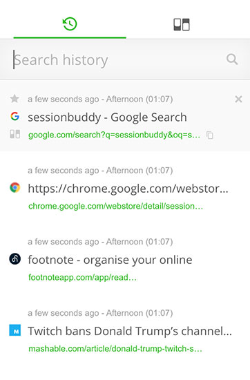History Search