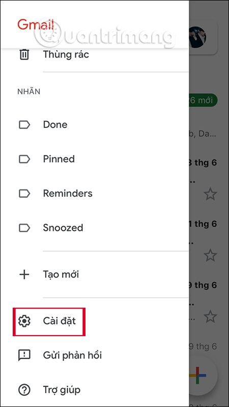 Cài đặt