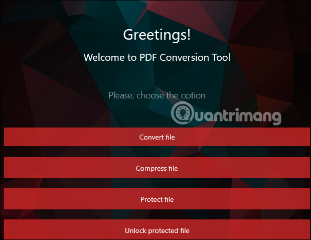 Giao diện ứng dụng