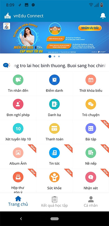 Giao diện ứng dụng